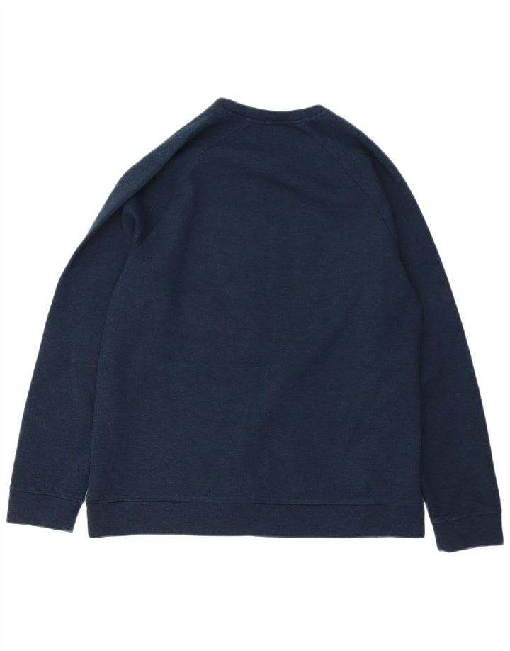 RUSSELL ATHLETIC Mens Sweatshirt Jumper UK 38/40 Medium Navy Blue