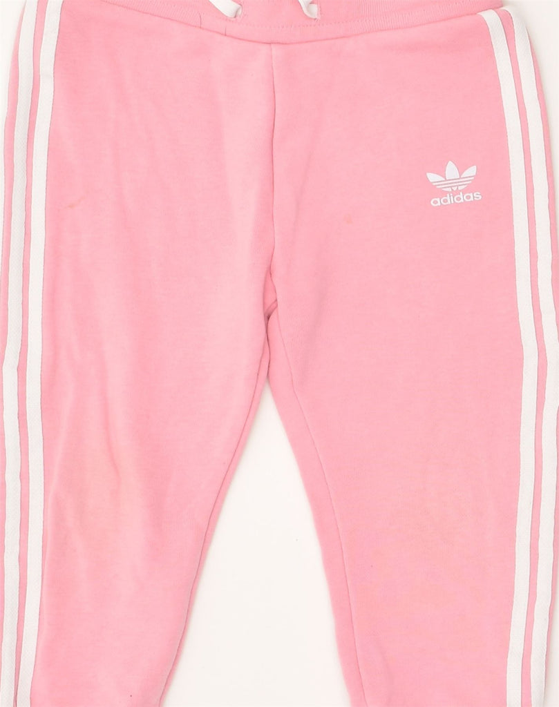 ADIDAS Girls Tracksuit Trousers Joggers 3-4 Years Pink Cotton | Vintage Adidas | Thrift | Second-Hand Adidas | Used Clothing | Messina Hembry 