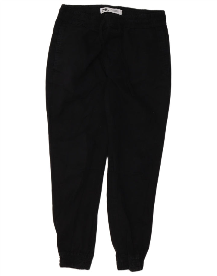 Zara Mens Tracksuit Trousers Joggers Medium Black