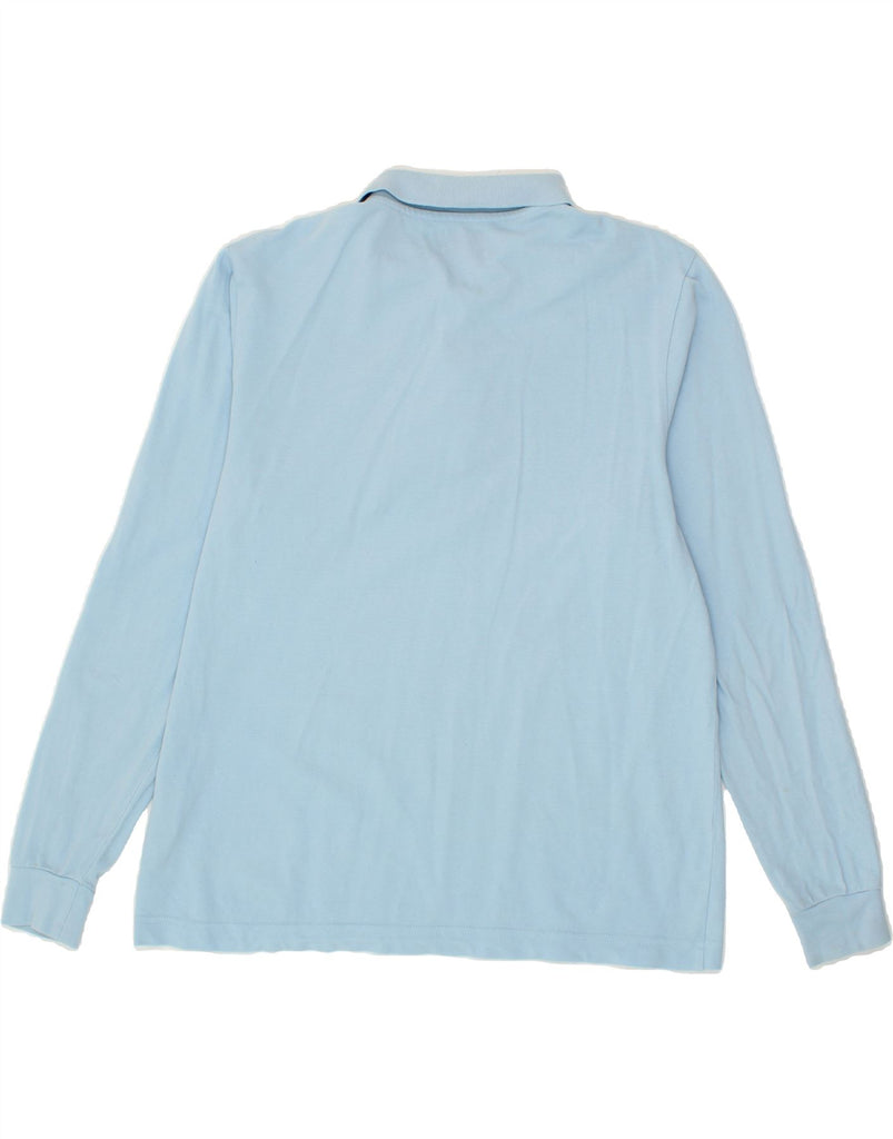 KAPPA Mens Long Sleeve Polo Shirt Medium Blue Cotton Vintage Kappa and Second-Hand Kappa from Messina Hembry 