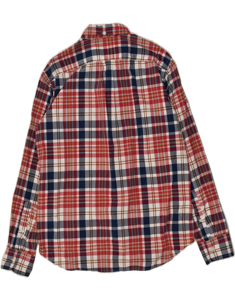 J. CREW Mens Tartan Shirt Medium Red Check | Vintage J. Crew | Thrift | Second-Hand J. Crew | Used Clothing | Messina Hembry 