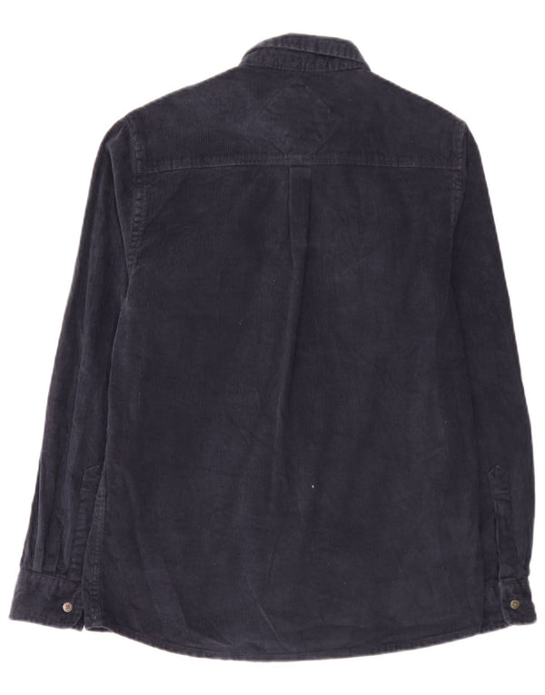 Saltrock Mens Corduroy Shirt Small Navy Blue Cotton