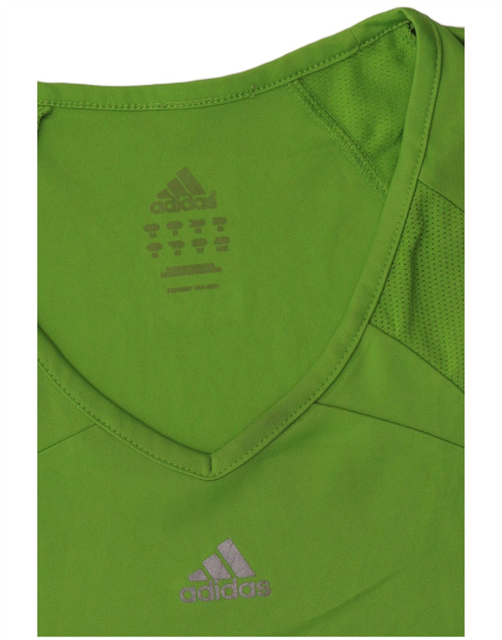 Adidas Womens Vest Top UK 14 Medium Green