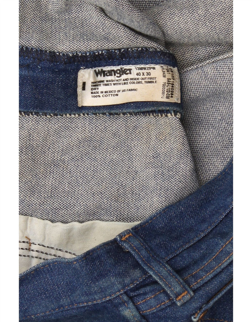 WRANGLER Mens Straight Jeans W40 L30 Blue Cotton Vintage Wrangler and Second-Hand Wrangler from Messina Hembry 