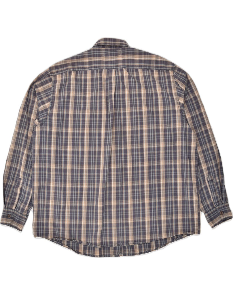 WRANGLER Mens Shirt 2XL Grey Check Cotton | Vintage Wrangler | Thrift | Second-Hand Wrangler | Used Clothing | Messina Hembry 