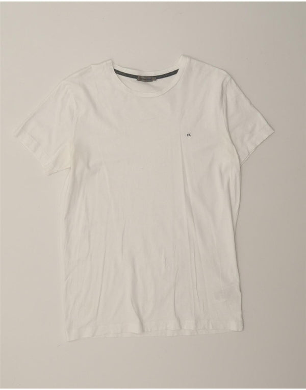 Calvin Klein Jeans Mens T-Shirt Top Large White Cotton