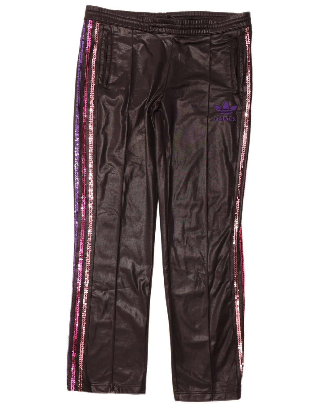 ADIDAS Womens Tracksuit Trousers UK 18 XL  Black Polyester