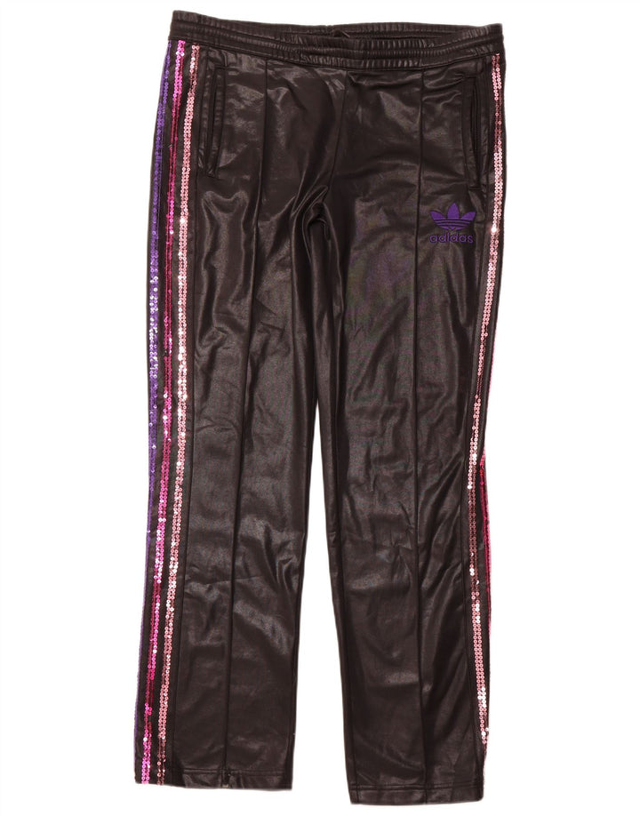 ADIDAS Womens Tracksuit Trousers UK 18 XL  Black Polyester