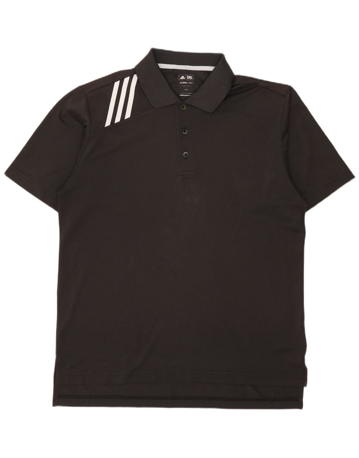 Adidas Mens Climacool Polo Shirt Medium Grey Polyester