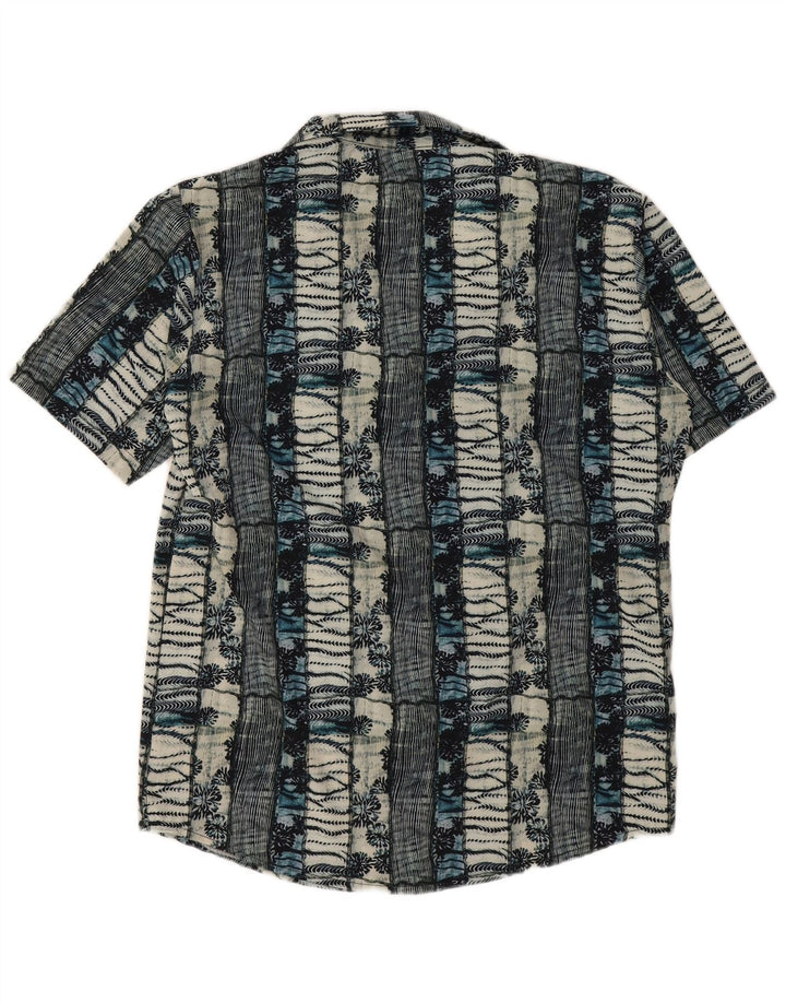 Vintage Mens Short Sleeve Shirt Large Multicoloured Floral