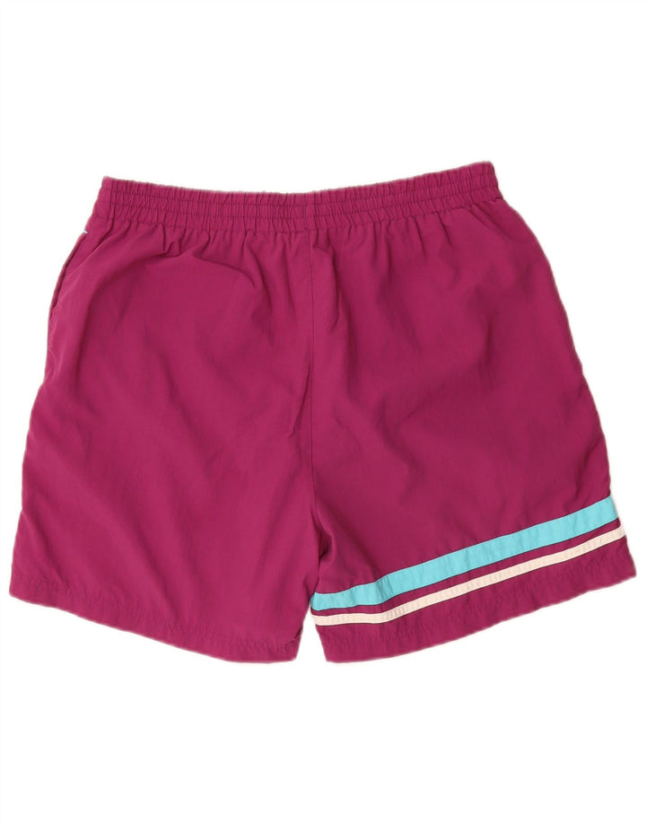 FILA Mens Sport Shorts Medium  Purple Striped Polyamide