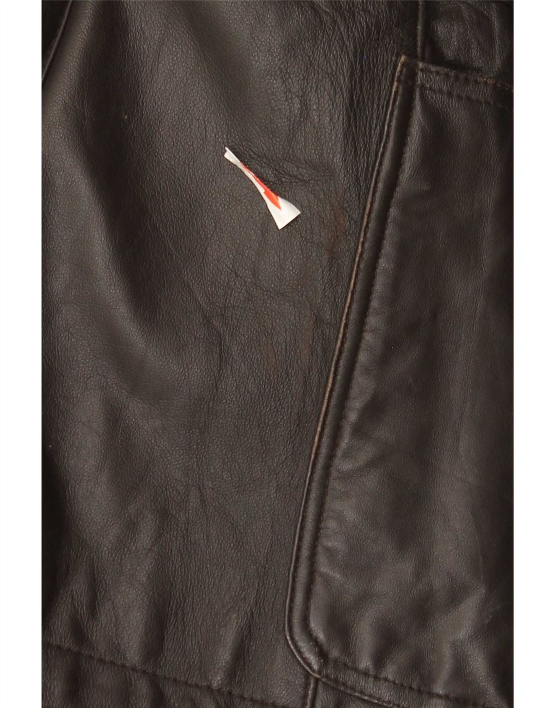 John Barritt Mens 2 Button Leather Blazer Jacket IT 52 XL Brown Leather