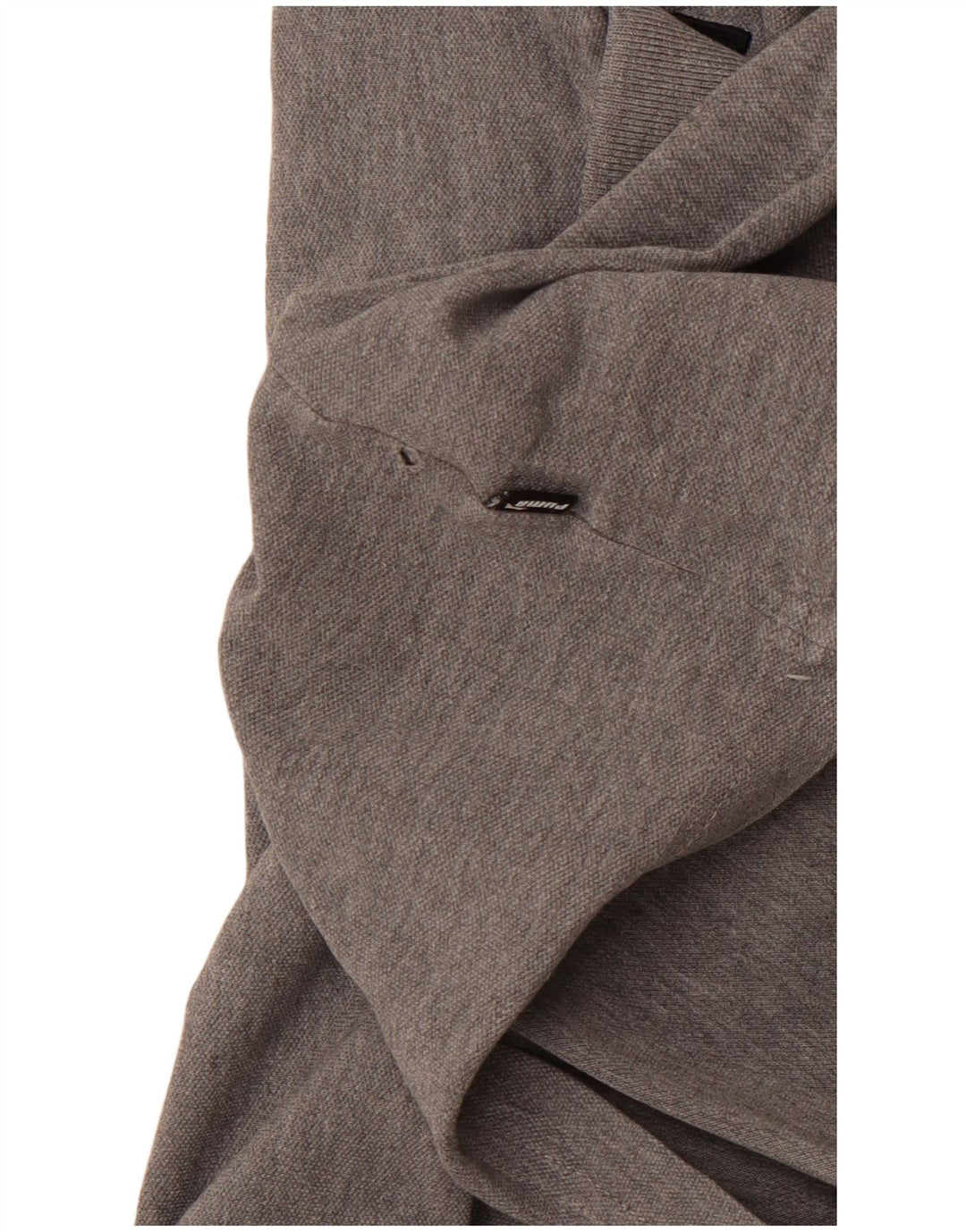 PUMA Mens Polo Shirt Medium Grey Cotton