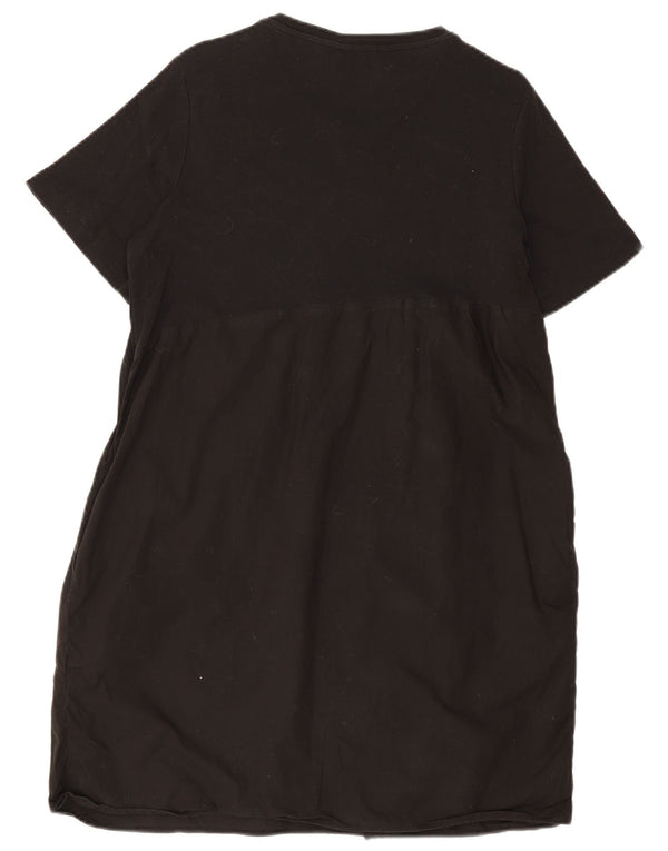 Cos Womens Shift Dress UK 12 Medium Black Cotton