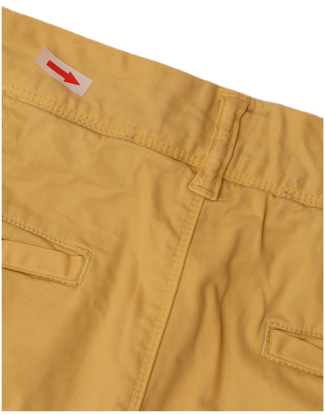 Superdry Mens Chino Shorts W33 Large Yellow Cotton