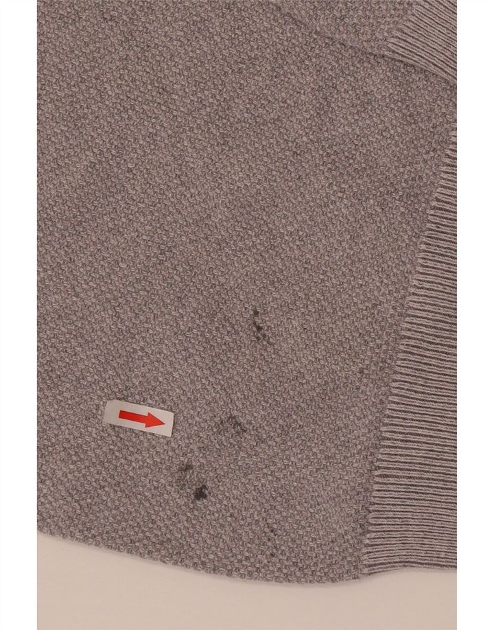 Marks & Spencer Mens Crew Neck Jumper Sweater Small Grey Cotton