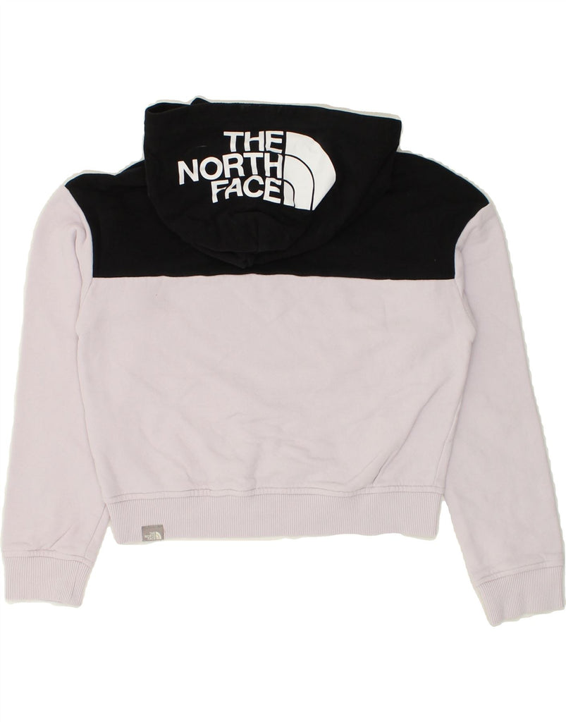 THE NORTH FACE Girls Crop Graphic Hoodie Jumper 11-12 Years Large Purple | Vintage The North Face | Thrift | Second-Hand The North Face | Used Clothing | Messina Hembry 
