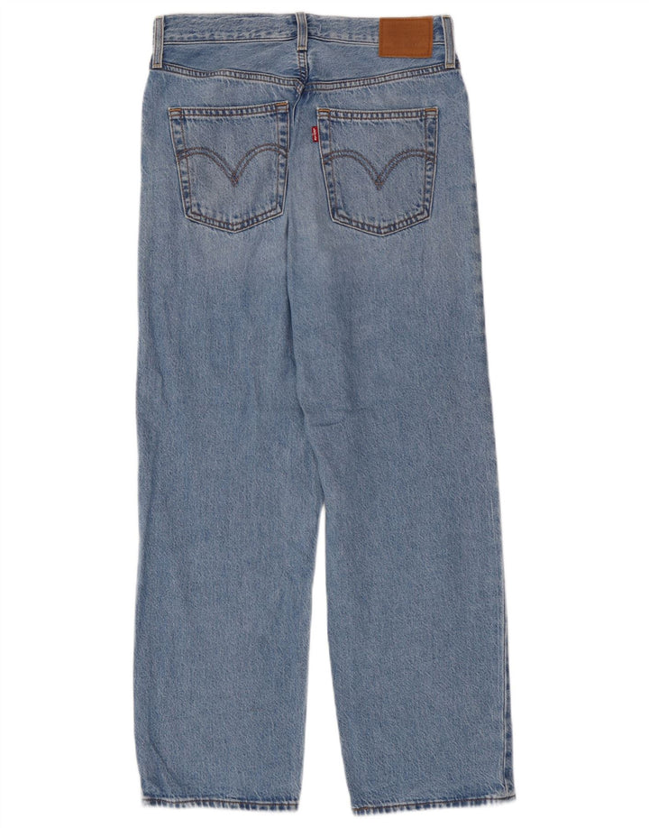 Levi's Womens Ribcage Straight Jeans W28 L27 Blue Cotton