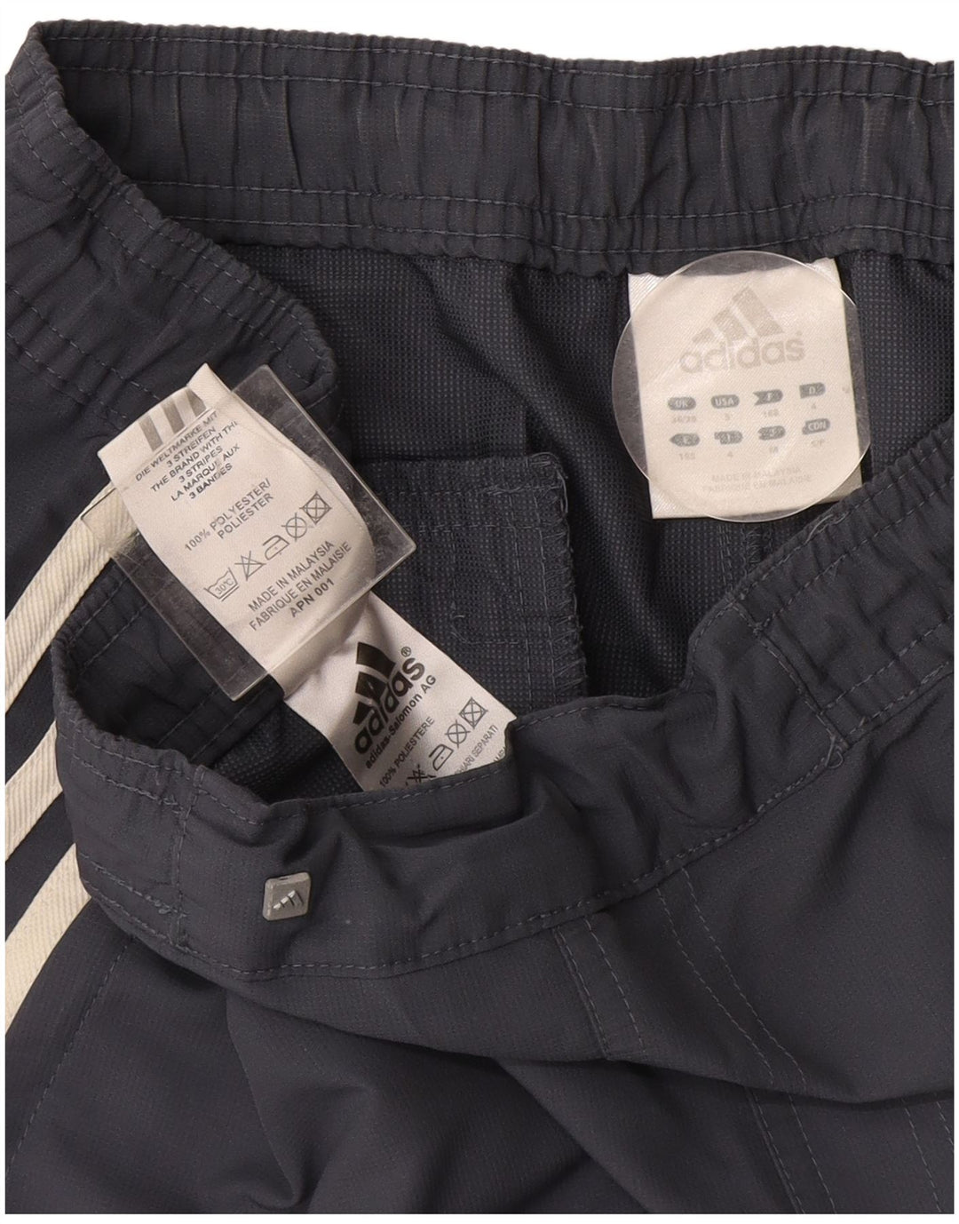 Adidas Mens Straight Chino Trousers W36 L31 Navy Blue Polyester
