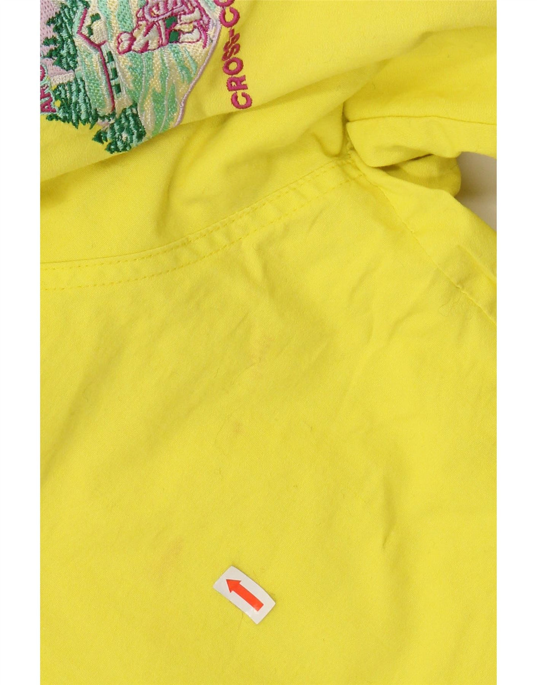 SERGIO TACCHINI Mens Graphic Hooded Ski Jacket IT 54 2XL Yellow Cotton