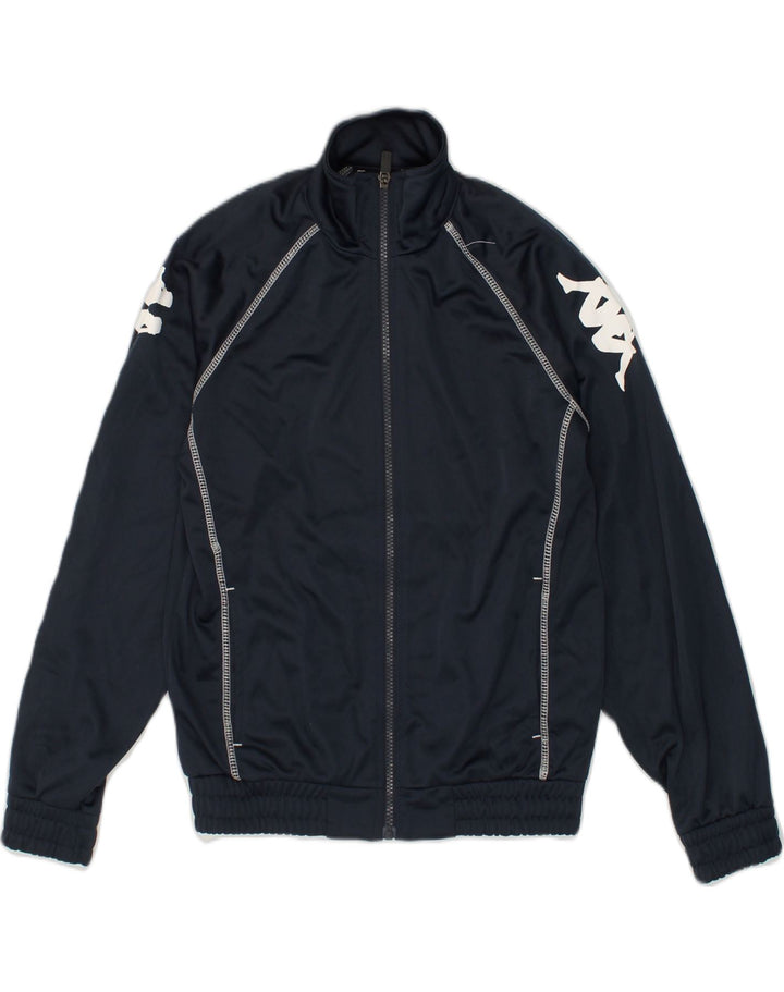 KAPPA Boys Tracksuit Top Jacket 11-12 Years Navy Blue Polyester | Vintage Kappa | Thrift | Second-Hand Kappa | Used Clothing | Messina Hembry 