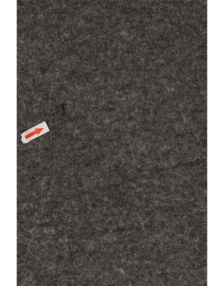 Zara Womens Sleeveless Jumper Dress UK 14 Large Grey Polyester