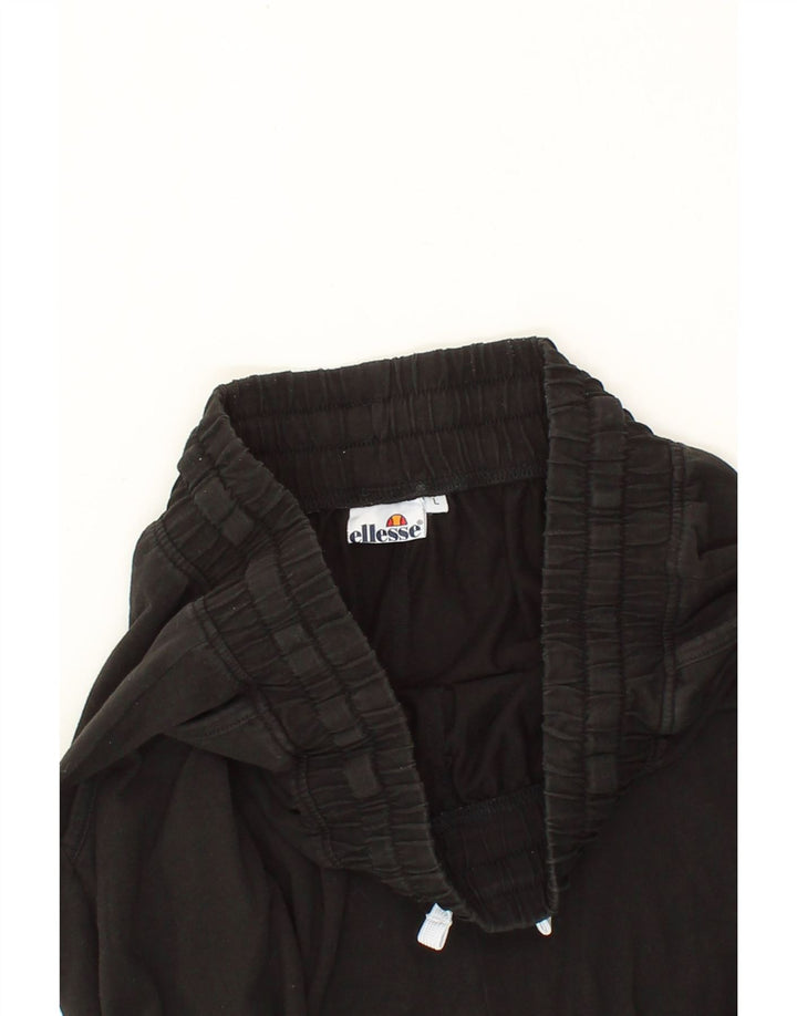 ELLESSE Womens Capri Tracksuit Trousers UK 14 Large  Black Vintage Ellesse and Second-Hand Ellesse from Messina Hembry 