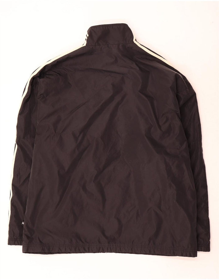 Adidas Mens Tracksuit Top Jacket UK 44/46 Large Black Nylon