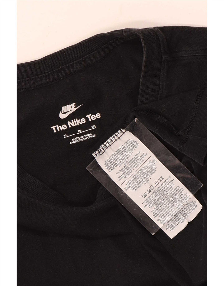 Nike Mens T-Shirt Top XL Black Cotton