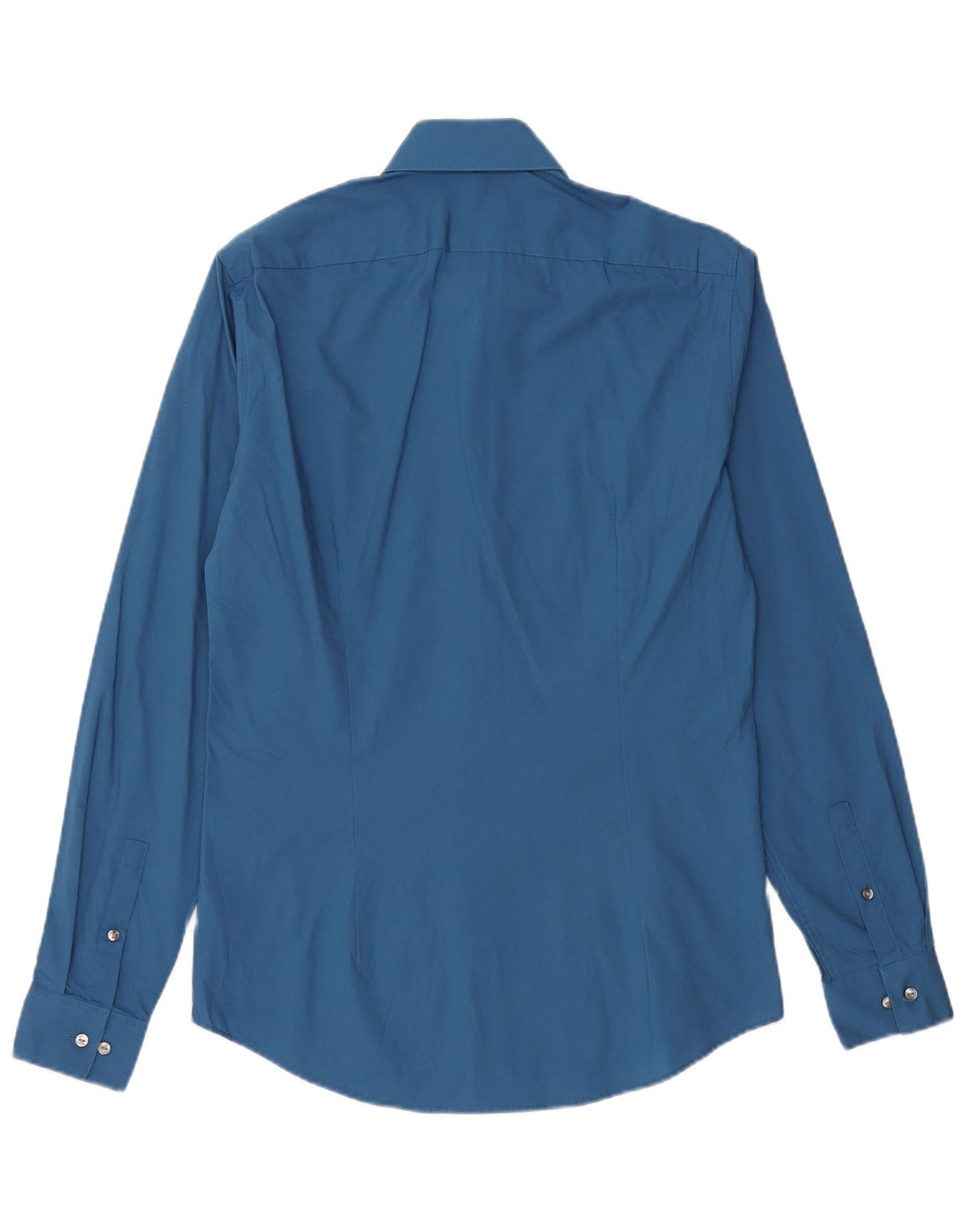 CALVIN KLEIN Mens Slim Fit Shirt Size 38 15 Medium Blue Cotton