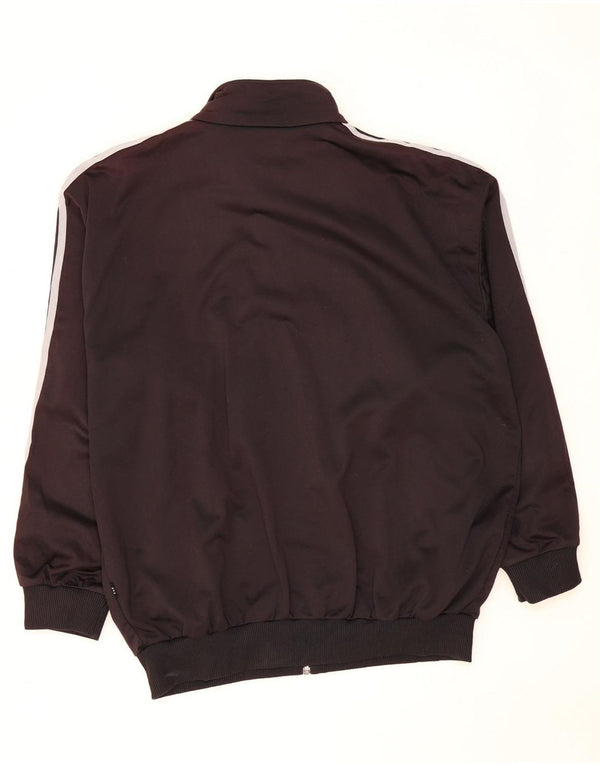 Adidas Mens Tracksuit Top Jacket Large Black Polyester