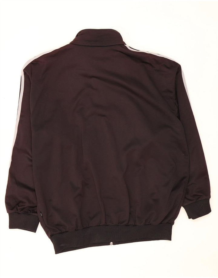 Adidas Mens Tracksuit Top Jacket Large Black Polyester
