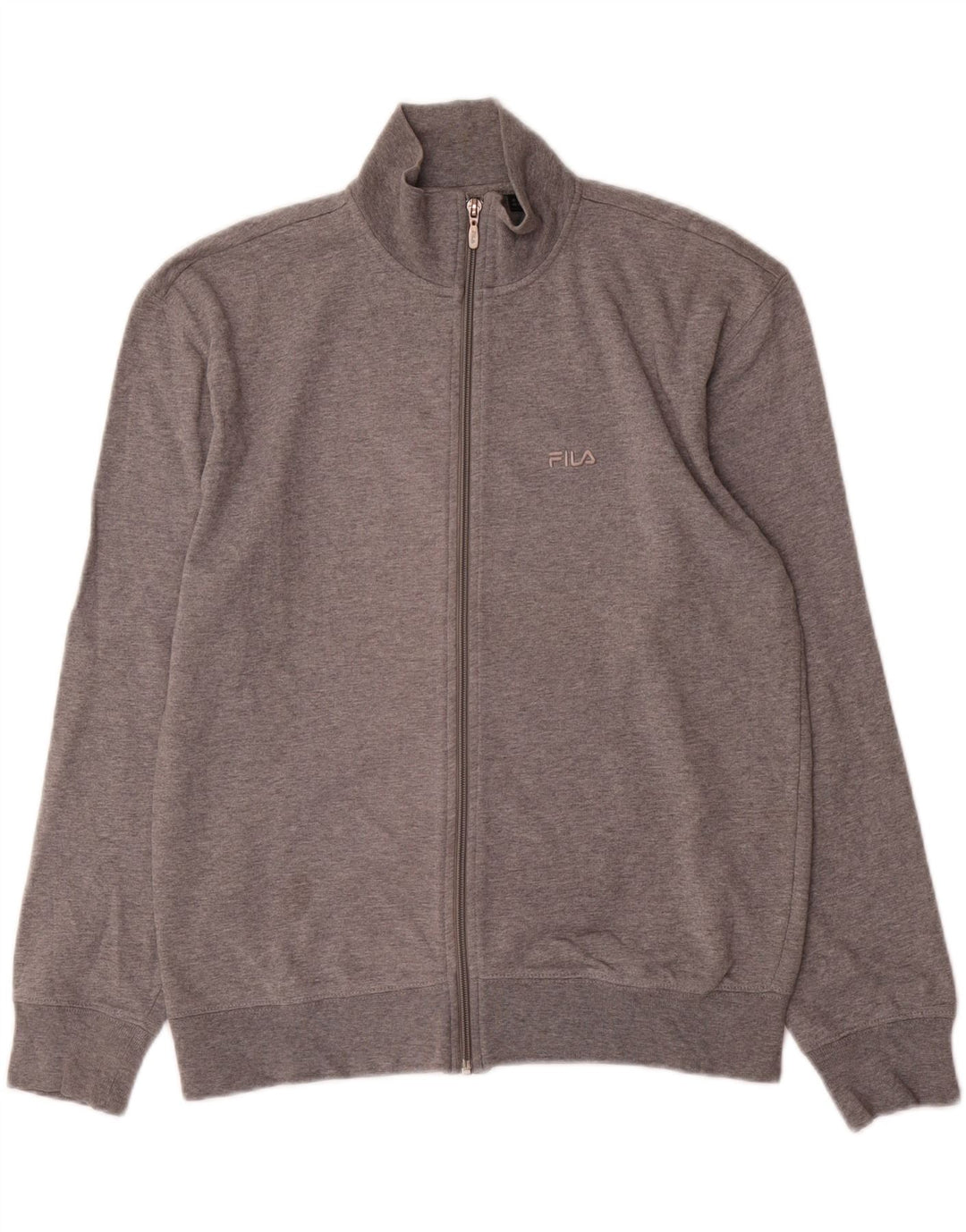 Fila Mens Tracksuit Top Jacket XS Grey Cotton