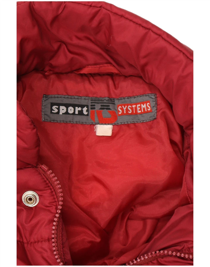 Vintage Mens Padded Jacket UK 42 XL Red