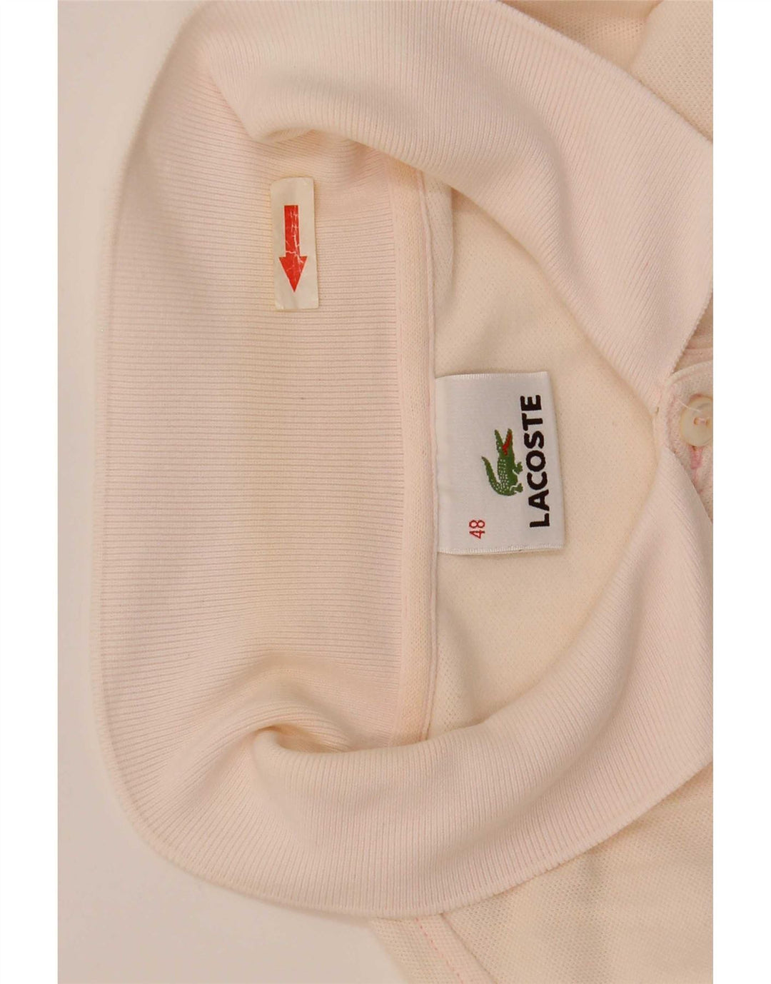 Lacoste Womens Polo Shirt Size 48 XL Pink Cotton