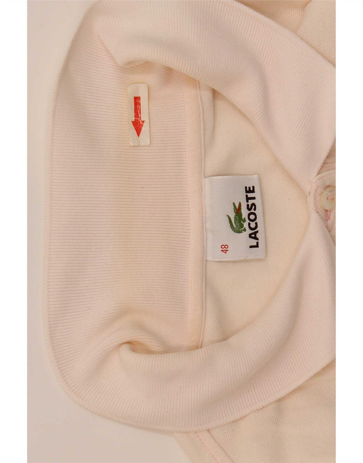 Lacoste Womens Polo Shirt Size 48 XL Pink Cotton