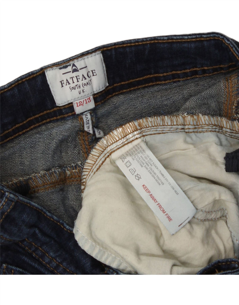 FAT FACE Girls Slim Jeans 12-13 Years W26 L29 Blue Cotton Vintage Fat Face and Second-Hand Fat Face from Messina Hembry 
