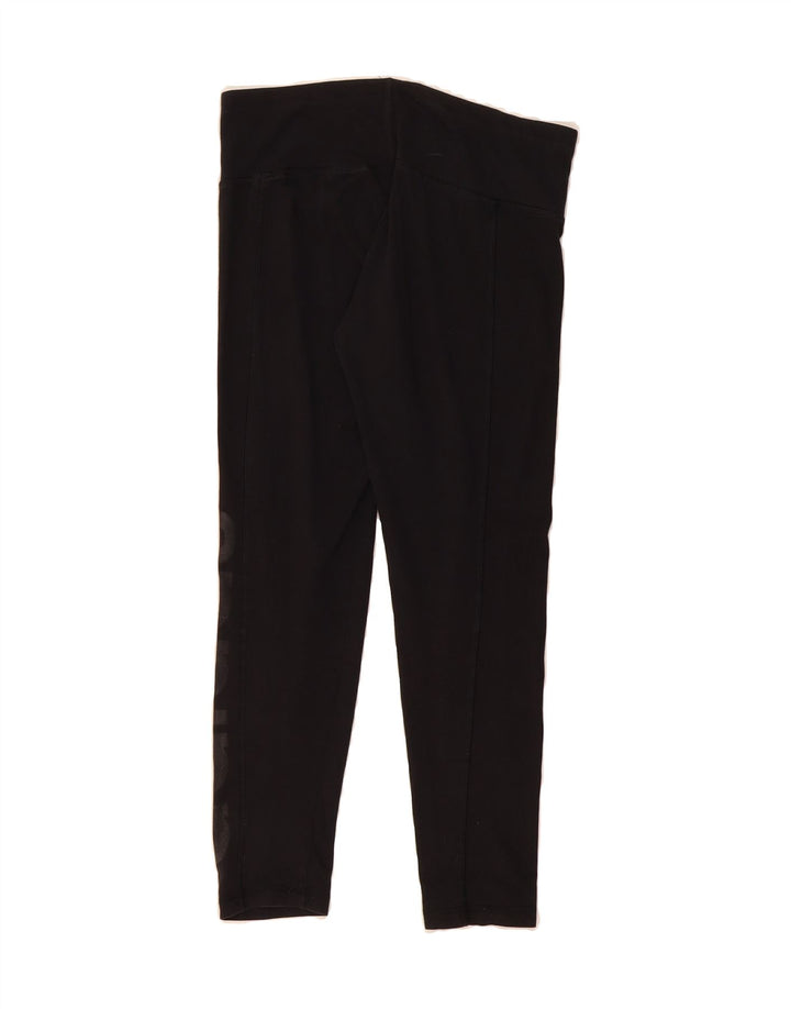 ADIDAS Womens Climalite Leggings UK 8/10 Small  Black Polyester Vintage Adidas and Second-Hand Adidas from Messina Hembry 