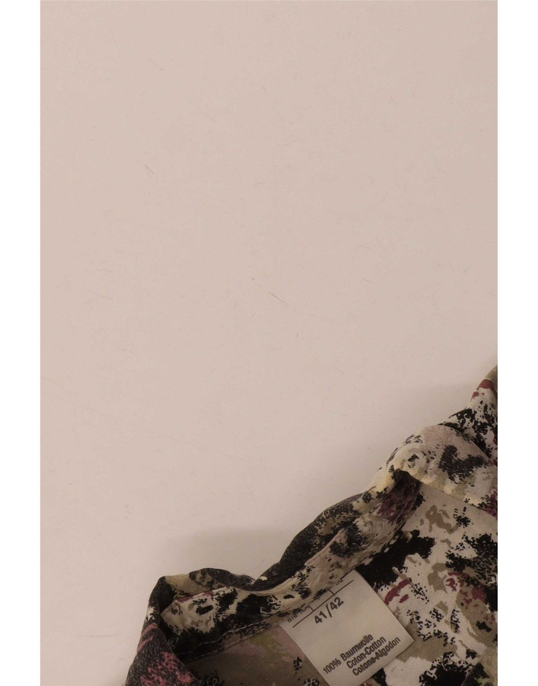 Vintage Mens Abstract Pattern Shirt Size 41/42 Large Multicoloured Cotton