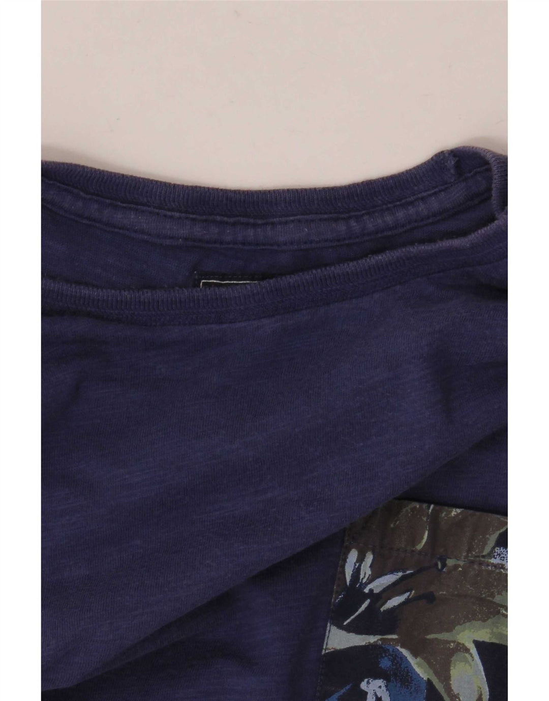 Woolrich Mens T-Shirt Top Medium Blue Cotton