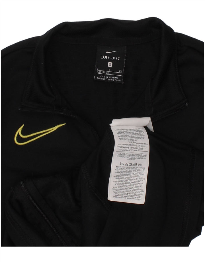 Nike Boys Graphic Tracksuit Top 8-9 Years Small Black Polyester