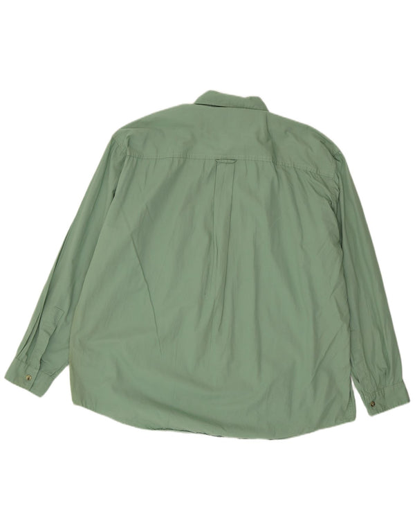 Marlboro Classics Mens Shirt XL Green Cotton