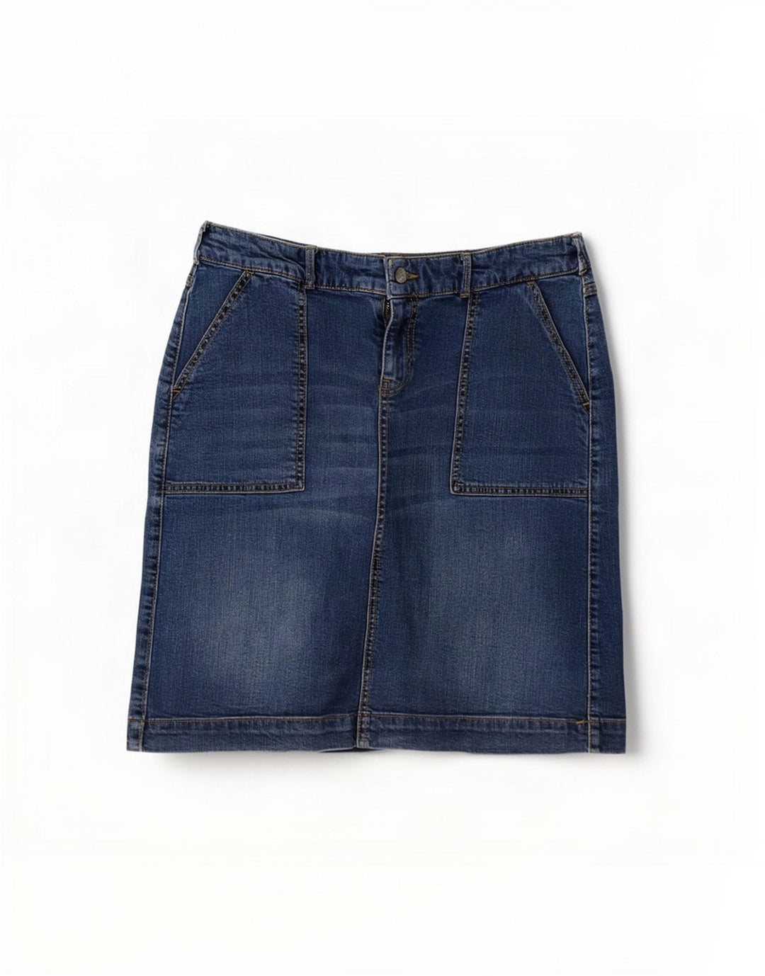 White Stuff Womens Denim Skirt US 12 Medium W32 Blue Cotton