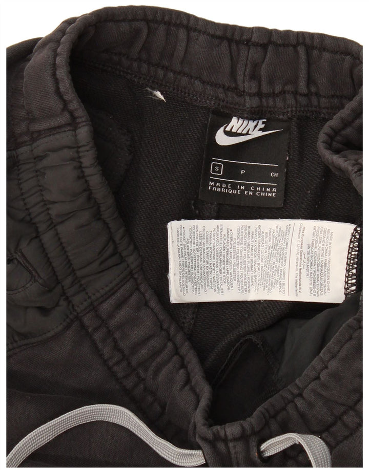 Nike Mens Graphic Tracksuit Trousers Joggers Small  Black Cotton