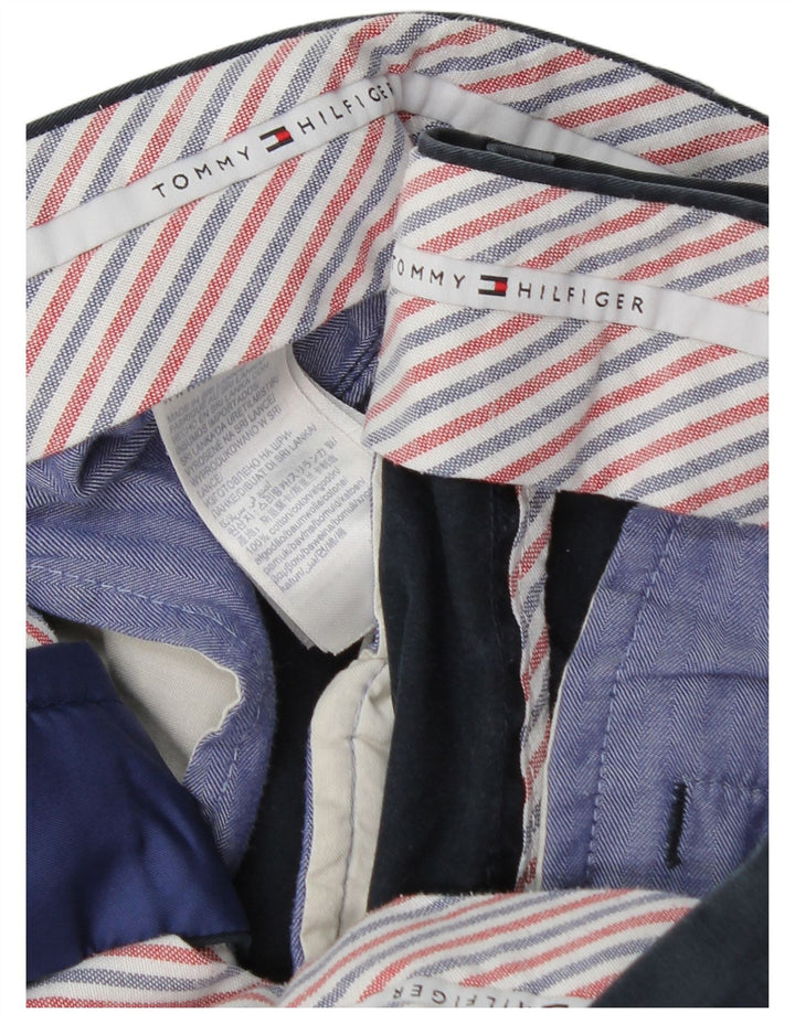 Tommy Hilfiger Mens Chino Shorts W32 Medium Navy Blue Cotton