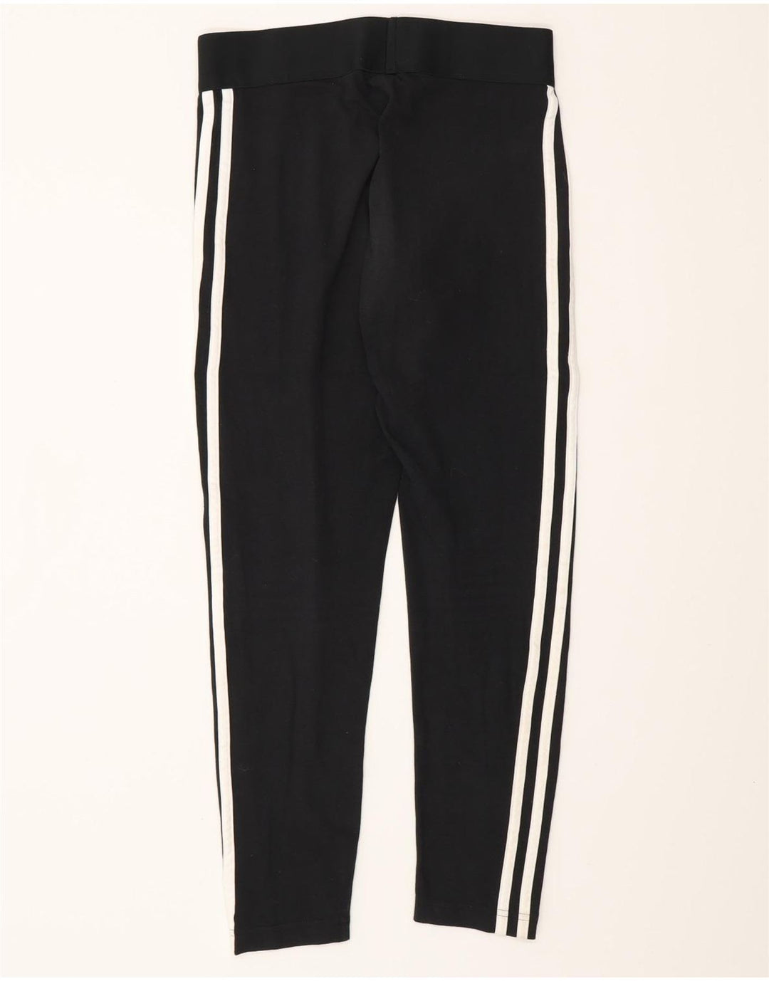 ADIDAS Womens Leggings UK 8/10 Small  Black Cotton