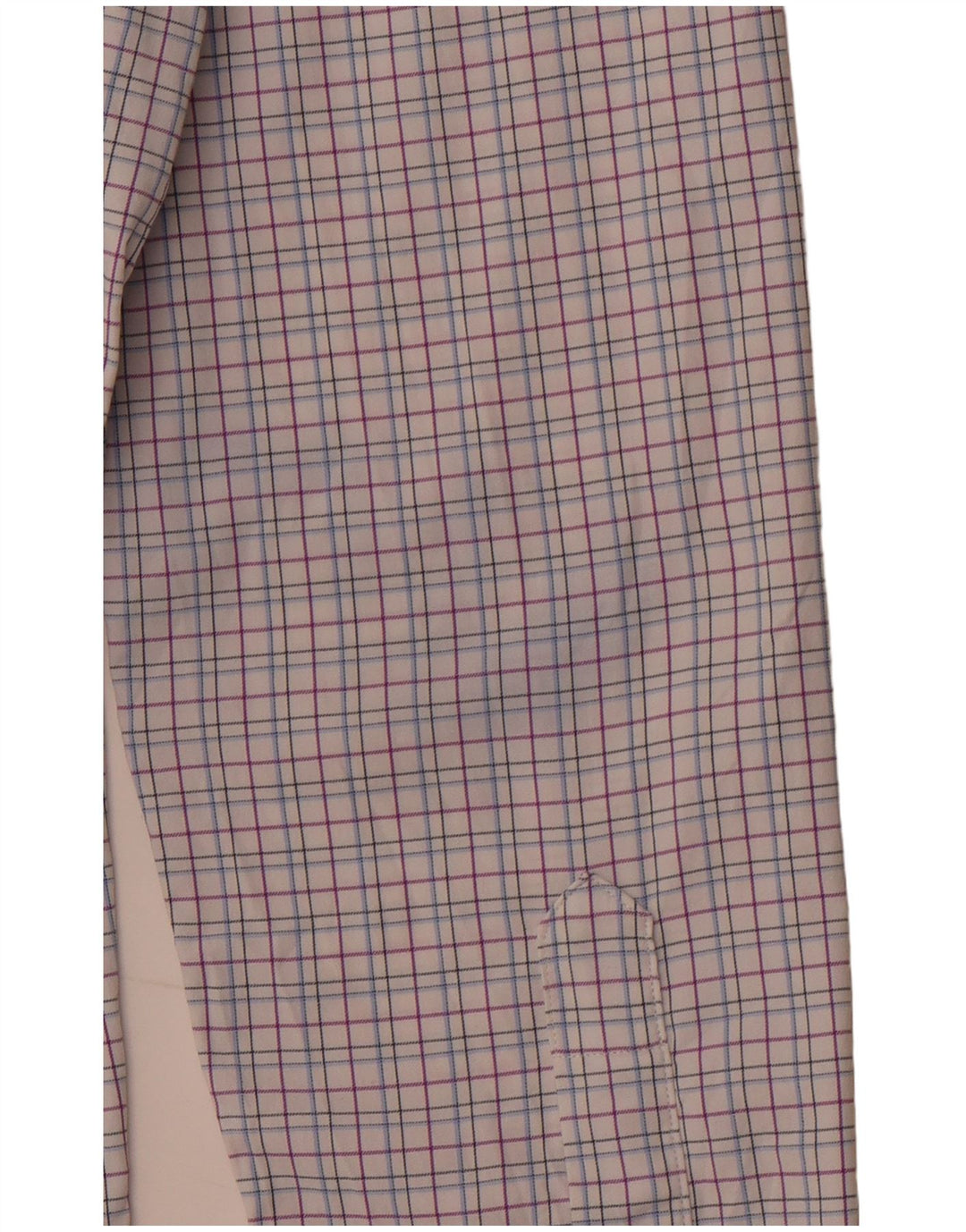 BONOBOS Mens Slim Fit Shirt Size 15 1/2 Medium Pink Check Nylon