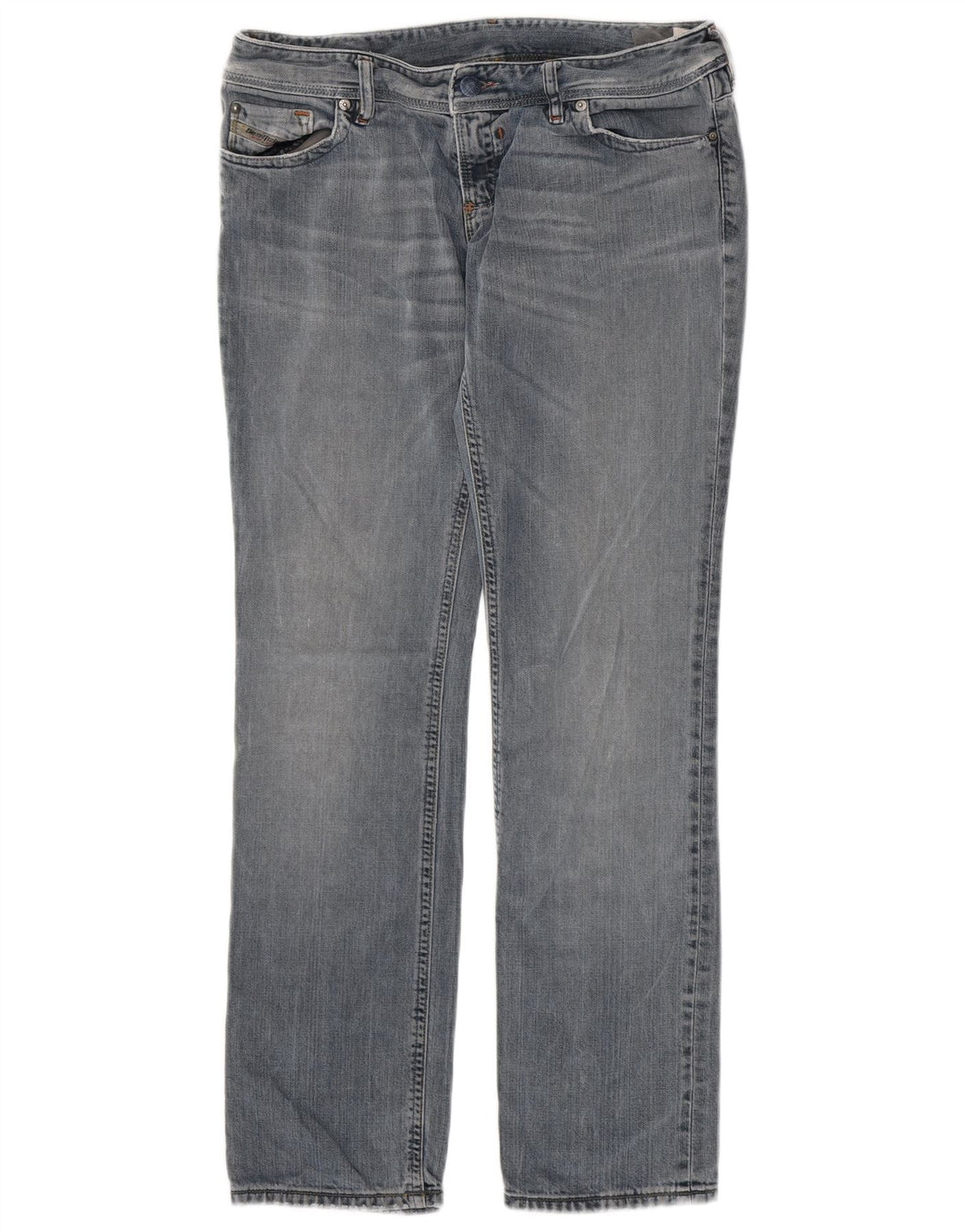 DIESEL Mens Lowky Straight Jeans W31 L32 Blue Cotton