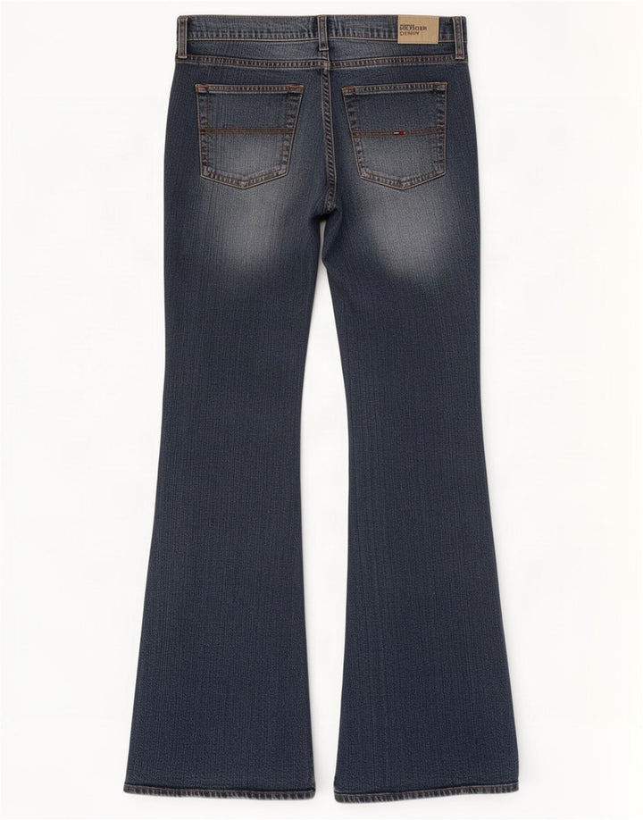 Tommy Hilfiger Womens Hipster Flared Jeans W32 L32 Blue Cotton