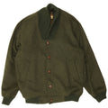 Tiroler Loden Mens Bomber Windbreaker Jacket EU 56 3XL Khaki Wool